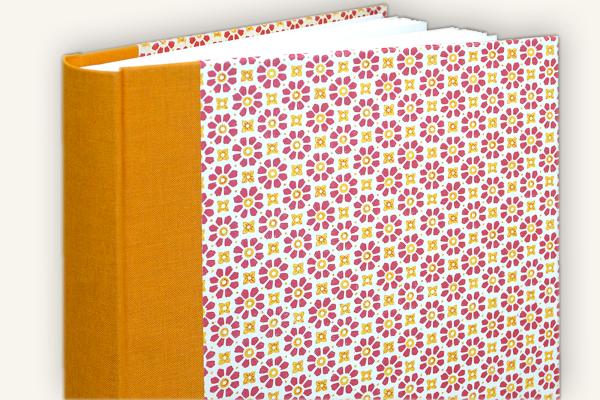 Colorful photo album "Maxi", orange yellow photo album